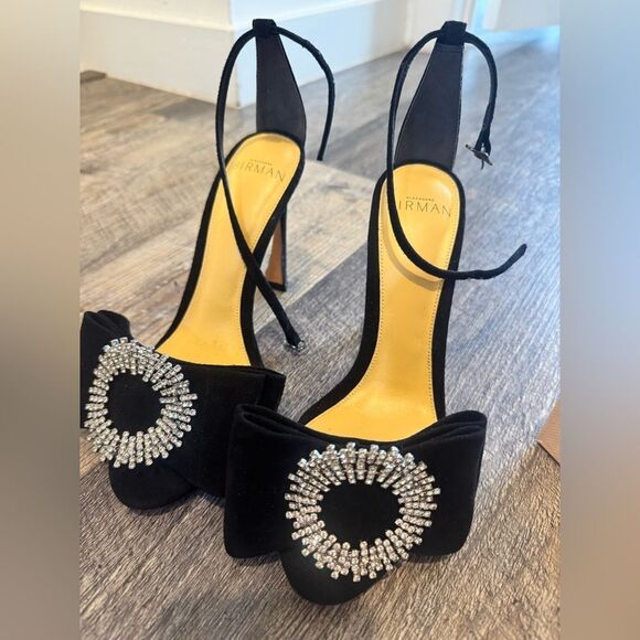 Alexandre Birman Black Heeled bow Sandals - Picture 7 of 8